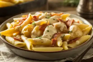 Macarrão ao Creme de Batatas com Bacon: Receita Cremosa e Irresistível